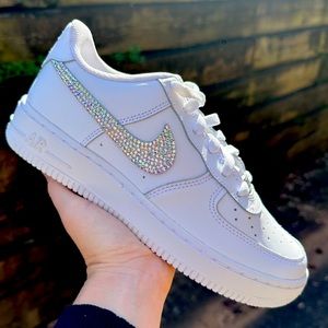Nike Custom Crystal Rhinestones Air Force 1 Sneakers